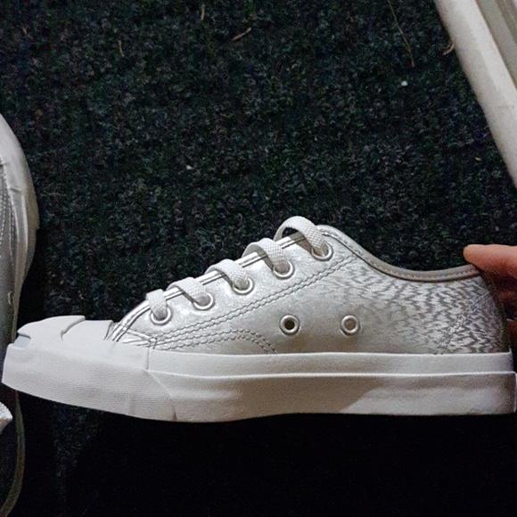 Silver Converse by Jack Purcell - Picture 2 of 3